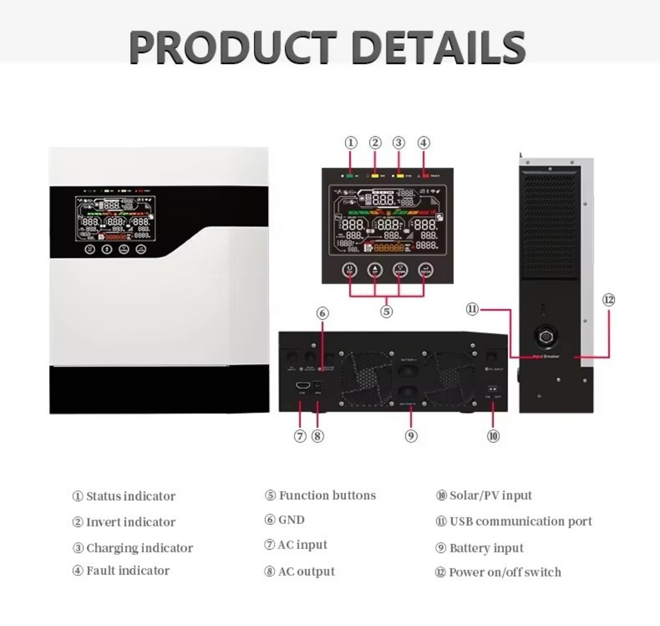 1kW 1kVA 2kW 2kVA 3kW 5kW 5kVA – Hybrid Solar Inverter Bewertung und Preis
