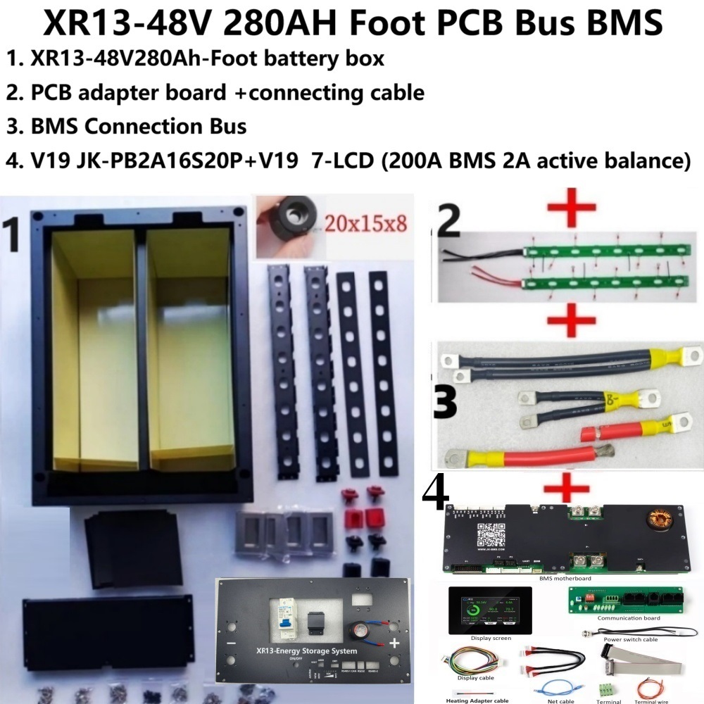 XR13 16S 51,2V 7 Zoll LCD JK B – Renewable Energy House Bewertung und Preis
