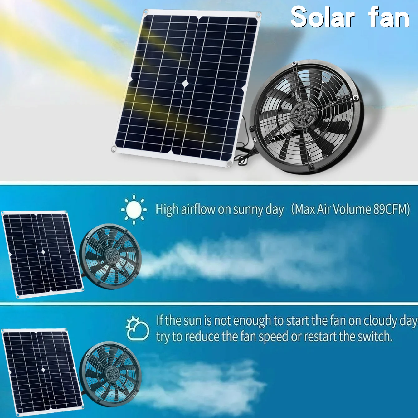 NEU 6-Zoll-Solar-Abluftventila – Renewable Energy House Bewertung und Preis
